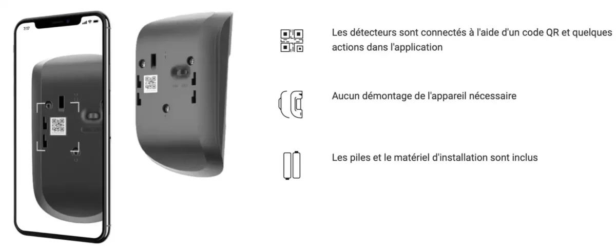 concept securite systemes alarme ajax installation qr code